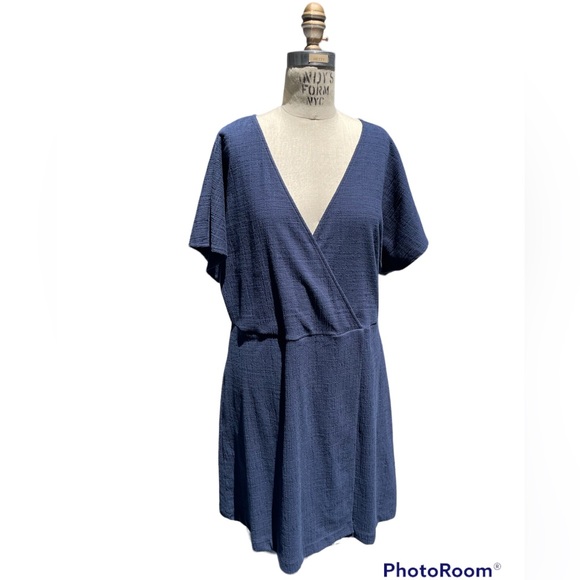 Madewell Cross Front Flutter Sleeve Mini Dress - size XL - Picture 2 of 5